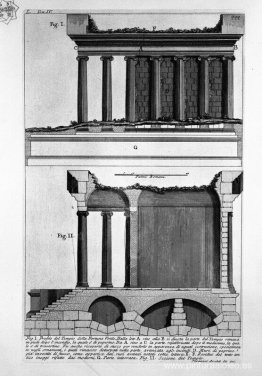 Las antigüedades romanas, t. 4, Lámina L. Vista de la colección