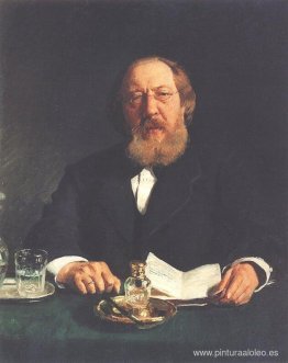 Retrato del poeta y eslavófilo Ivan Sergeyevich Aksakov