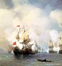 Batalla de Quíos el 24 de junio de 1770