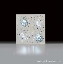 Luminoso con dos gotas (Composición con gotas de agua)