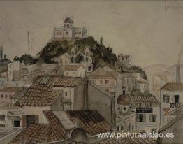 Observatorio visto desde una casa cerca de Monastiraki