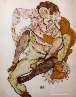 Pareja sentada (Egon y Edith Schiele)