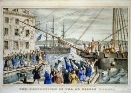 La destrucción del té en el puerto de Boston