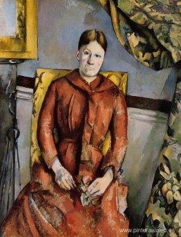 Madame Cezanne en una silla amarilla