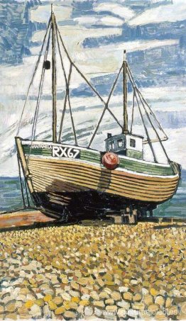 Barco pesquero en Dungeness, 'RX67'