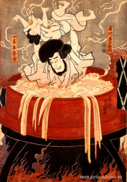 Goemon Ishikawa y su hijo Goroichi