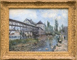 Molino de agua cerca de Moret por Alfred Sisley