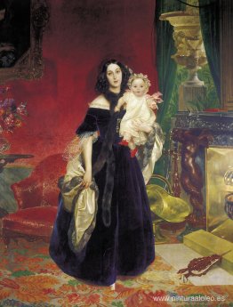 Retrato de M. A. Beck y su hija M.I. Arroyo