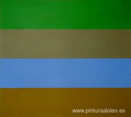 Verde, Brun, Azul y Ocre