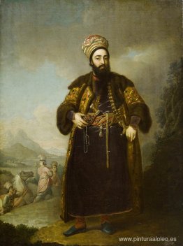 Retrato de Murtaza Kuli Khan, hermano de Aga Mahommed, el sha pe