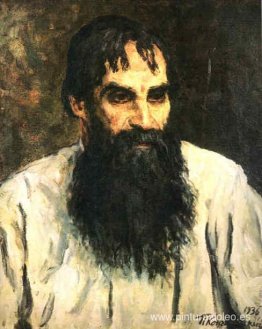 Retrato del artista nacional, tallador de madera, A. Ershov