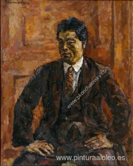 Retrato del artista japonés Yabe-shan