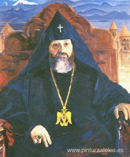 Retrato de Catholicos de todos los armenios Vazgen I