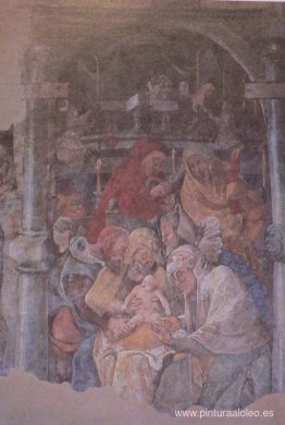 Fresco en el Karmeliterkloster, Frankfurt am Main