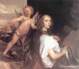 Retrato de una niña como Erminia acompañada de Cupido