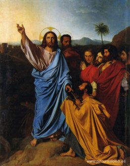 Jesús devolviendo las llaves a San Pedro