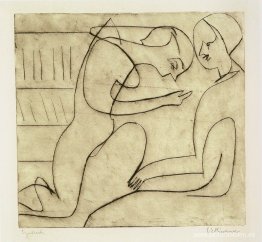 Amantes en la Bibliothek