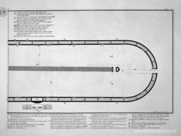 Plano del Circo de Caracalla en la actual Capena fuera de la Por