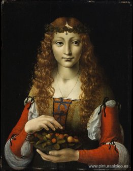 Chica con cerezas (también atribuida a Giovanni Ambrogio de Pred