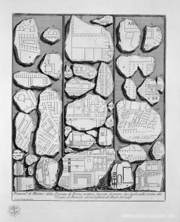 Las antigüedades romanas, t. 1, lámina IV. Mapa de la antigua R