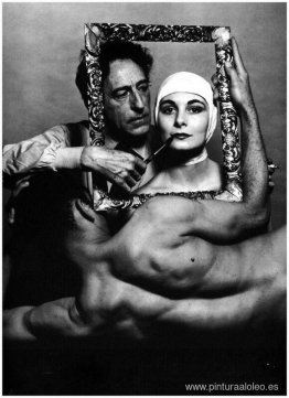 Jean Cocteau con la actriz Ricki Soma y el bailarín Leo Coleman