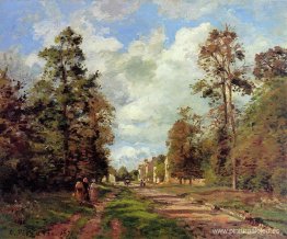 El camino a Louveciennes en las afueras del bosque