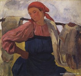 Mujer Campesina (con rockero) 