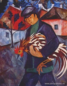 niño con gallo