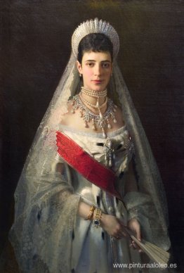 Retrato de María Fyodorovna, nacida princesa Dagmar de Dinamarca