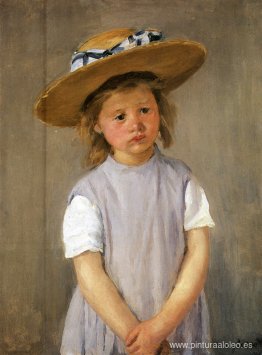 Niño con sombrero de paja