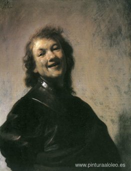 El joven Rembrandt como Demócrito, el filósofo risueño