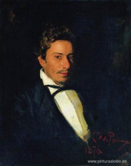 Retrato de V. Repin, músico, hermano del artista.