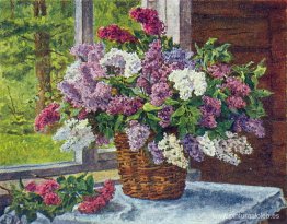 Lilas junto a la ventana