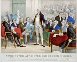 George Washington tras su nombramiento como comandante en jefe d