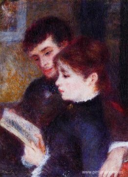 Pareja de lectura (Edmond Renoir y Marguerite Legrand)