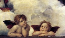 Putti, detalle de La Virgen Sixtina