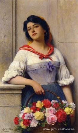 La niña de las flores