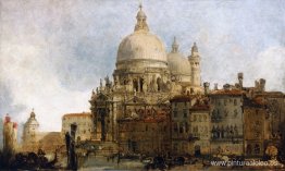 Vista de la Iglesia de Santa Maria della Salute, en el Gran Cana