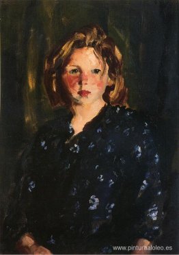 retrato, de, un, niña