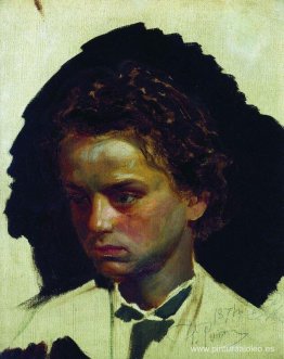 Retrato juvenil del escultor Ilya Yakovlevich Ginzburg