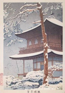 Nieve en Ginkakuji