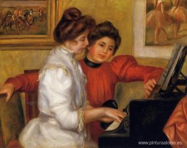 Chicas jóvenes al piano