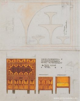 Anteproyectos para la sala de desayunos del apartamento Eisler T