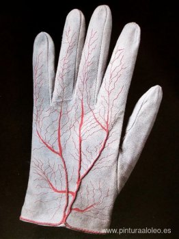 Par de guantes (detalle)