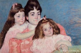 Retrato de Madame A. F. Aude y sus dos hijas