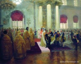 Boda de Nicolás II y la gran princesa Alexandra Fyodorovna