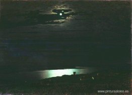 Noche de luna en el Dnieper