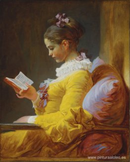 Una niña leyendo