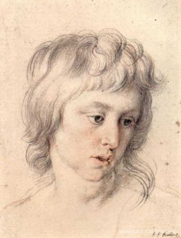 retrato, de, niño