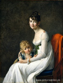 Madame Jeanne Desbassayns de Richemont y su hijo Eugène